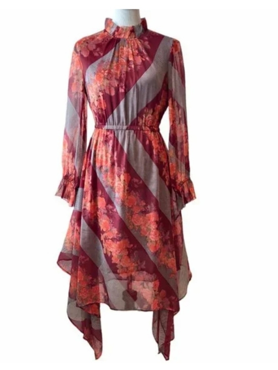 Soft Surroundings Dresses & Skirts - Soft Surroundings Woodland Manor Rose Floral Handkerchief Midi Dress Petite S